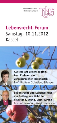 Lebensrecht-Forum am 10.11.2012